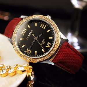 359 Yazole Luxury Women Watch Crystal Decoration Case Beautiful Lady Watch