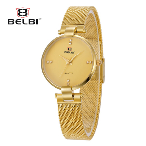 Belbi Fashion Casual Business Waterproof Steel Quartz Women Watch