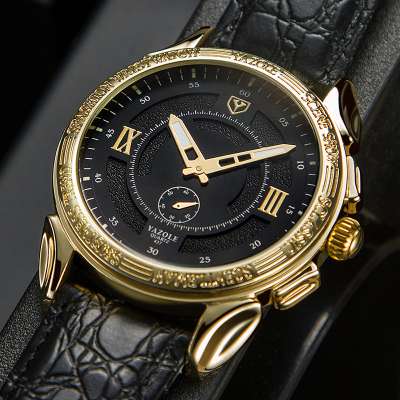 YAZOLE Watches men wrist in wristwatches M437 big dial Watch case/strap 2.5 pointers gold watch luminous hands